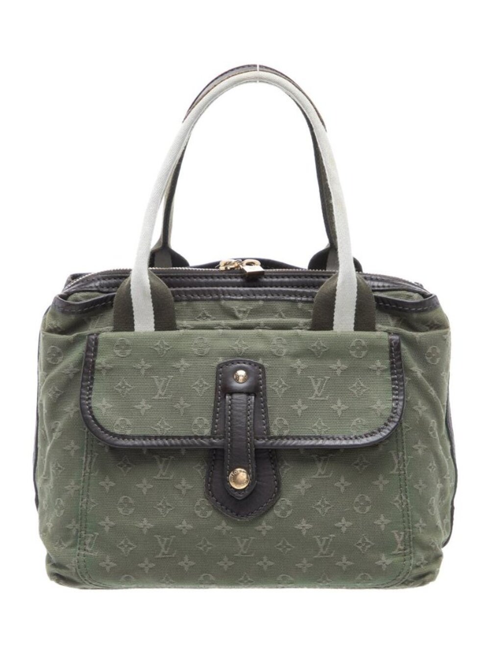 NWOT Louis Vuitton Monogram Mini Lin Mary Kate Vintage Green Canvas Bag